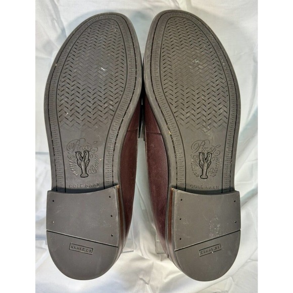 Cole Haan Grand OS Pinch Mens Size 10 M Loafers Brown Leather Tassel Shoes - Picture 3 of 9
